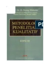 METODOLOGI PENELITIAN KUALITATIF