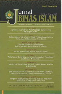 JURNAL BIMAS ISLAM/ Akreditasi LIPI Nomor:737/Akred/P2MI-LIPI/04/2016