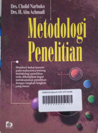 METODOLOGI PENELITIAN : memberikan bekal teritis pada mahsiswa tentang metodologi penelitia serta diharapkan dapat melaksanakan penelitian dengan langkah langkah yang benar