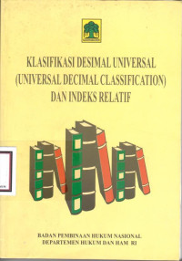 Klasifikasi Desimal Universal Universal DEcimal Classification) dan Indeks Relatif