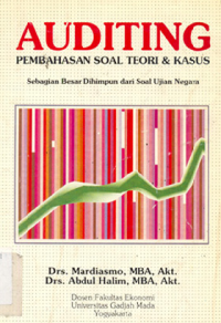 Auditing :  Pembahasan Soal Teori & Kasus Sebagaian Besar Dihimpun Dari Soal Ujian Negara