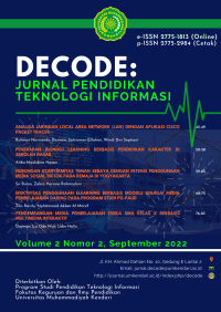 Decode: Jurnal Pendidikan Teknologi Informasi