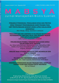 Mabsya: jurnal manajemen bisnis syariah