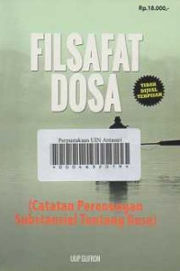 Filsafat Dosa ( Catatan Perenungan Subtansial tentang Dosa)