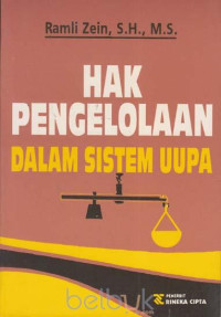 Hak Pengelolaan Dalam Sistem UUPA